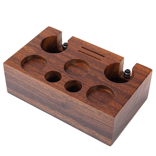 Coffee solid wood press powder stand