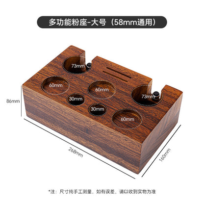 Coffee solid wood press powder stand